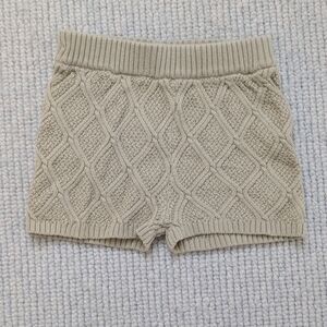 FUB baby green knit shorts